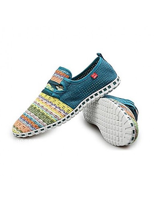   New Fashion Hot Sale Casual Navy / Green / Light Blue Comfort Breathable Canvas Leisure Lovers Shoes  